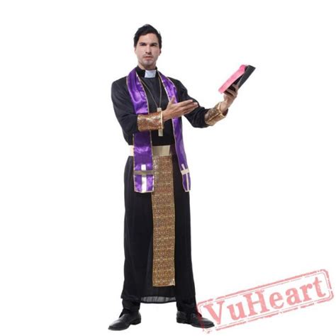 Halloween Cosplay Costume Adult Priest Costume