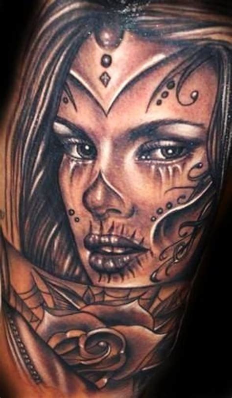 35 Dia De Los Muertos Pinup Tattoos