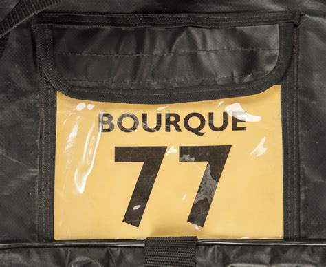 Lot Detail Ray Bourques Last Game Used Equipment Bag With Boston Bruins
