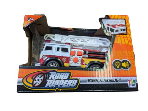 Toy State Road Rippers Rush And Rescue Fire Truck With Ladder Lights