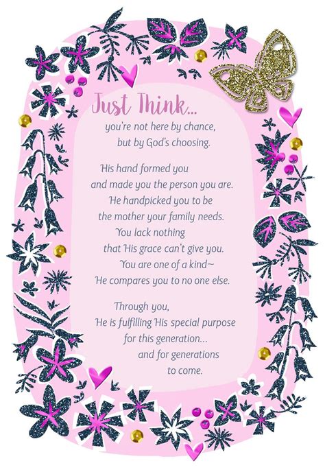 Send custom gifts, cards and crafts, for them, from you. God Chose You for Our Family Religious Mother's Day Card ...