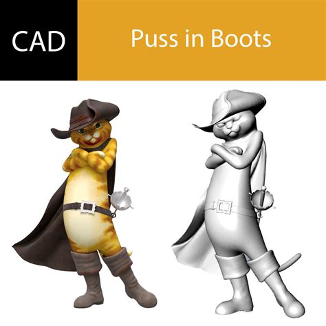 3d Print Model Puss In Boots Cgtrader
