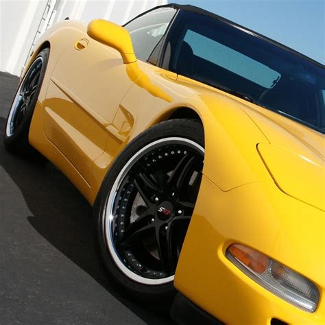 Corvette Sr1 Performance Wheels Bullet Series Set Black Center W
