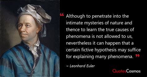 “although To Penetrate Into The” Leonhard Euler Quote