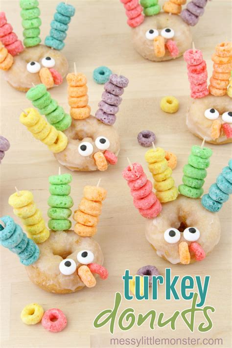 Turkey Donuts Thanksgiving Treats For Kids Thanksgiving Treats