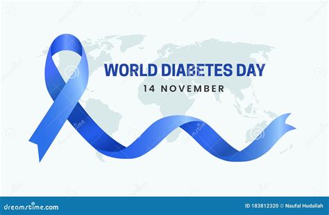 World Diabetes Day Awareness Poster Banner Background Design With Blue