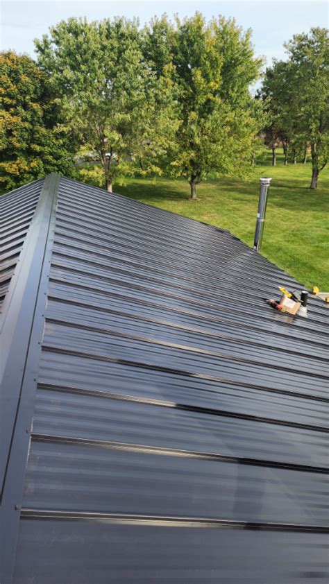 Image Ii Standing Seam Metal Roof Seamless Gutters Aluminum Fascia Soffit In Hatley Wi