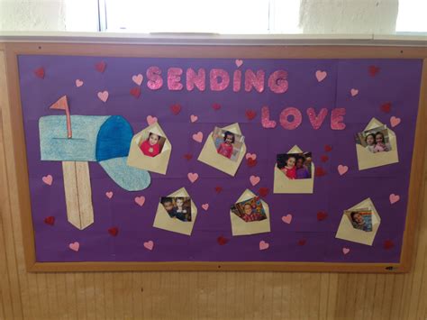 Valentines Day Board Sending Love Valentine Bulletin Boards