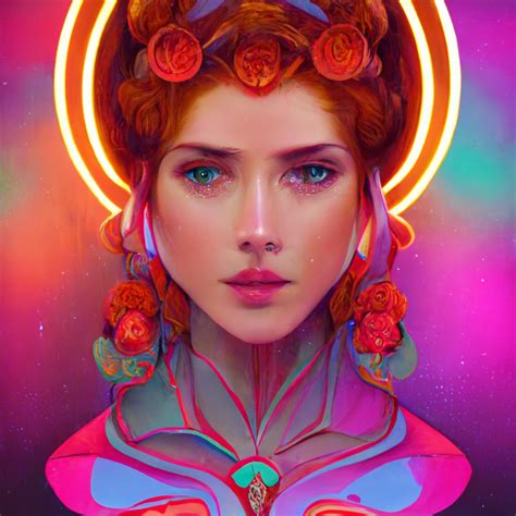 Midjourney Prompt Beautiful Goddess Queen Of Neon Prompthero My Xxx