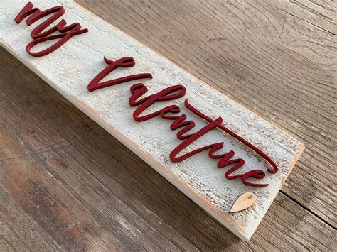 Be My Valentine Rustic Wooden Sign Valentine Sign Valentine Etsy