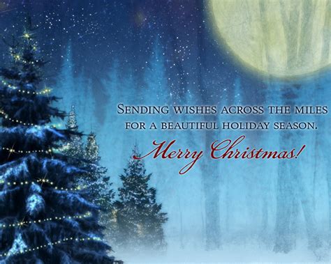 A Merry Wish Across The Miles Ecard Blue Mountain