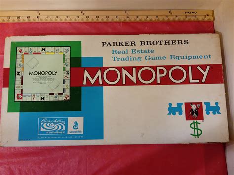 Vintage Monopoly Game By Parker Brothersgeneral Mills 1961