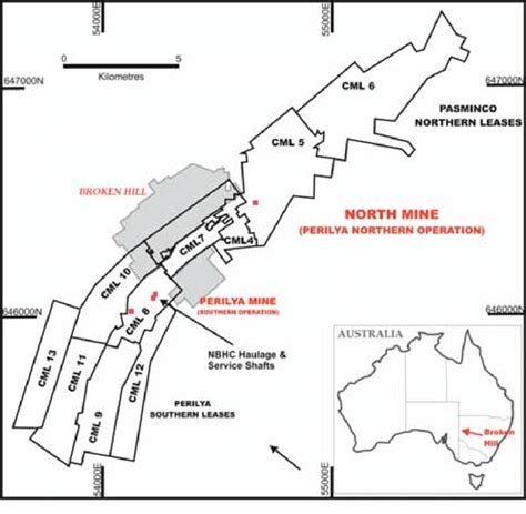 The Consolidated Mining Leases At Broken Hill And The Location Of The