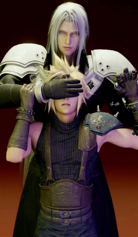 Sephy And Cloud Final Fantasy Sephiroth Final Fantasy Art Final Fantasy Characters