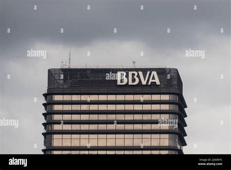 The Banco Bilbao Vizcaya Argentaria Sa Bbva Office Building Seen At