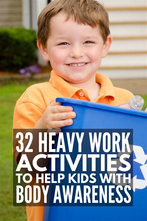 Heavy Work Activities And Sensory Processing Disorder 32 Ideas To Try