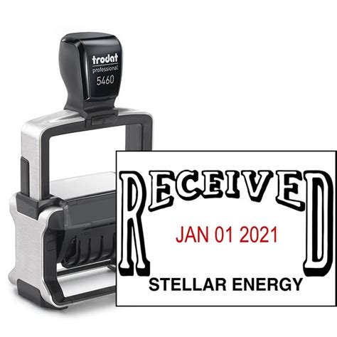 Trodat 5460 Received Self Inking Dater Stamp Simply Stamps