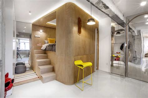 벽이 아닌 큐브 박스를 활용해 공간을 세이브하고 나누는 독특한 상하이 스튜디오원룸 홈 라이프 미디어 Phm Zine