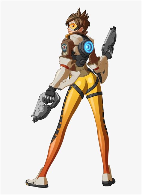 Tracer Overwatch Png Tracer Butt Pose Transparent X Png