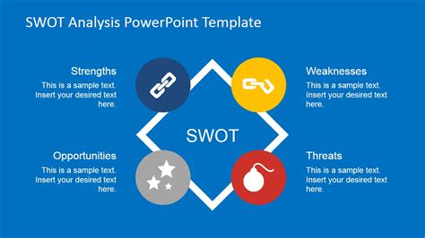 Flat Swot Analysis Powerpoint Template Slidemodel