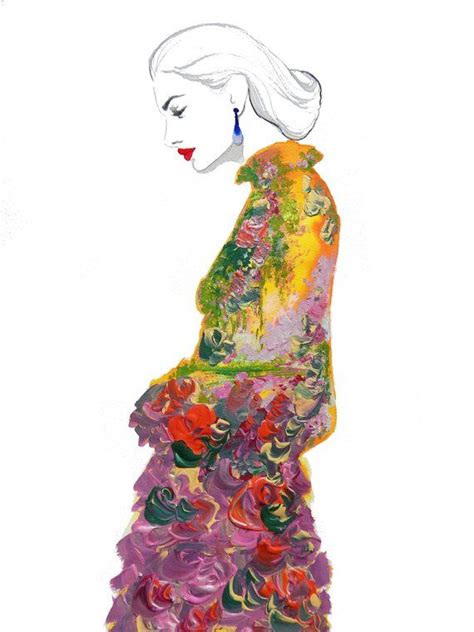 Embrace Print From Original Mixed Media Fashion Illustration Painting