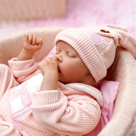 Jizhi Lifelike Reborn Baby Dolls 17 Inch Baby Soft Body Realistic