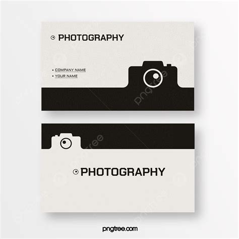 Photography Theme Camera Business Card Design Template Download On Pngtree