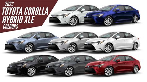 2023 Toyota Corolla Hybrid Xle All Color Paint Options Images