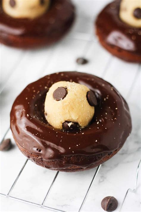 Gluten Free Chocolate Cookie Dough Donuts Its Cheat Day Everyday