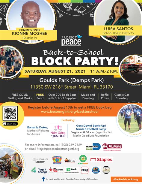 Back To School Block Party Be Strong International