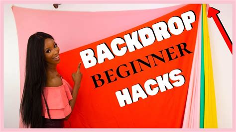 How To Hang Backdrops Without Using A Backdrop Stand Beginner Studio