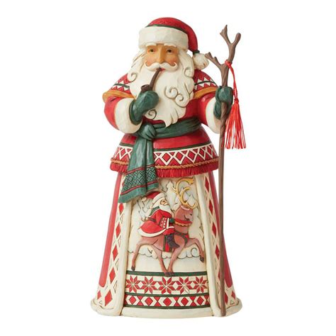 Jim Shore Lapland Santa Riding Reindeer Figurine