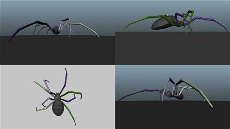 Spider Walk Cycle Animation Practice Youtube