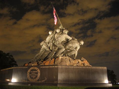 Us Marine Corps War Memorial Of Iwo Jima Image Free Stock Photo