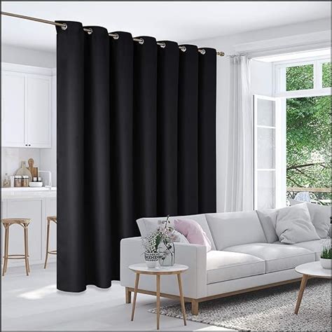 Deconovo Wide Blackout Curtain For Sliding Glass Door Room Divider