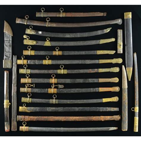 Large Group Of Civil War Vintage Sword Scabbards