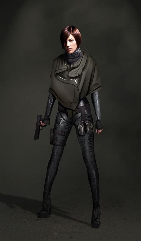 Female Agent By Ogereye I Quite Like The Upper Clothing Design On This Woman Character Design