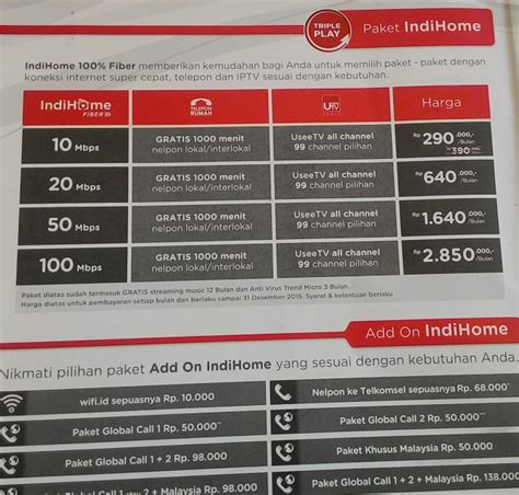 Dapatkan promo paket speedy socialia unlimited! Harga Paket Telkom Speedy Indihome 2017 Terlengkap