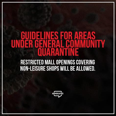 Areas placed under gcq shall observe the following protocols: GCQ GUIDELINES