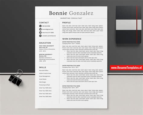 Need to convert more than one asin? Minimalist CV Template / Resume Template Word, Simple ...