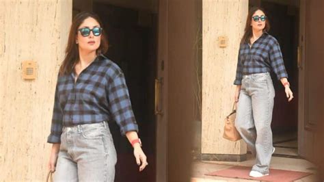 Kapoor Sisters Kareena Karishma Slay In Casual Avatar As They Get Papped Outside Dad Randhir