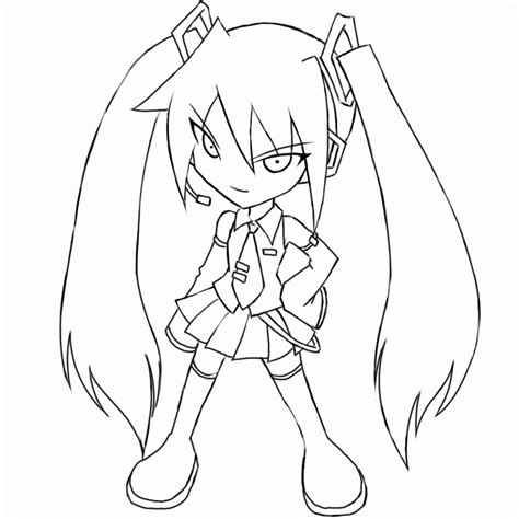 Anime Miku Coloring Pages Coloring Pages