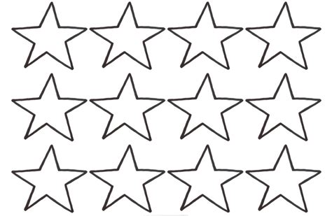 Printable 50 Star Template Clip Art Library