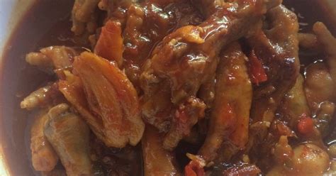 Buang bagian kuku dan kulit arinya. Resep Ceker Ayam Pedes Manis (dgn presto/panci tekan) oleh ...