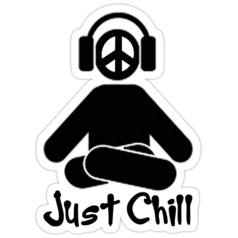 Just Chill Stickers By Inkspire Redbubble