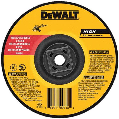 Dewalt Dw8425h Metal Cutting Wheel 5 10 Pak