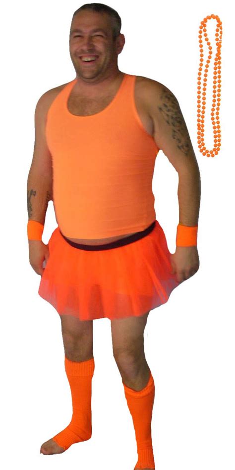 Stag Party Mens Neon Tutu 4 Piece Set Stag Night Fancy Dress Costume Ebay