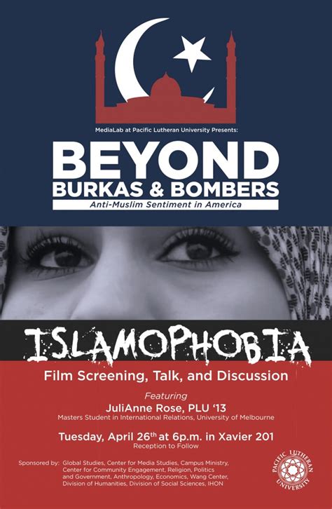Islamophobia Film Screening And Lecture Global Studies Program Plu