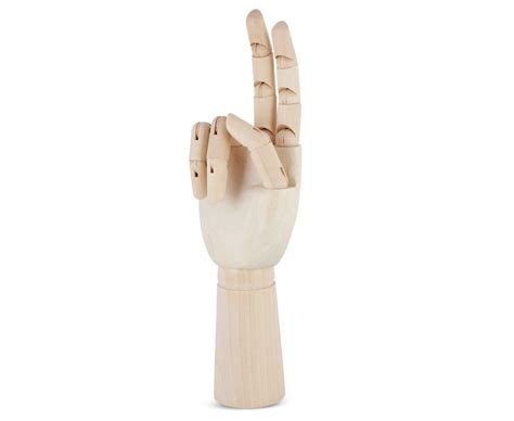 Wooden Hand Model Sketching Drawing Jointed Movable Fingers Mannequin Large