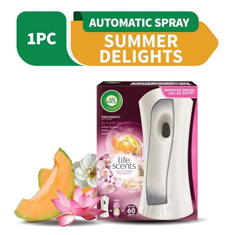 Air Wick Life Scents Air Freshener Automatic Spray Starter Kit Summer